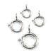 Sterling Silver Closed Top Ring Spring Rings - Pack of 12 - Otto Frei