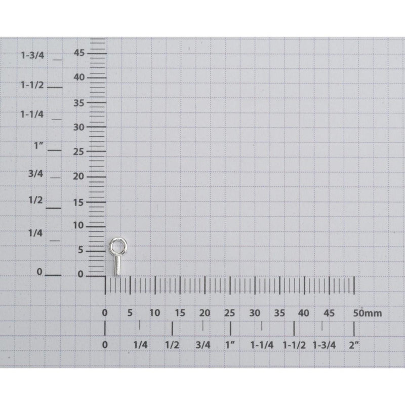 Sterling Silver Crimp End Caps with Ring - Packs of 12 - Otto Frei