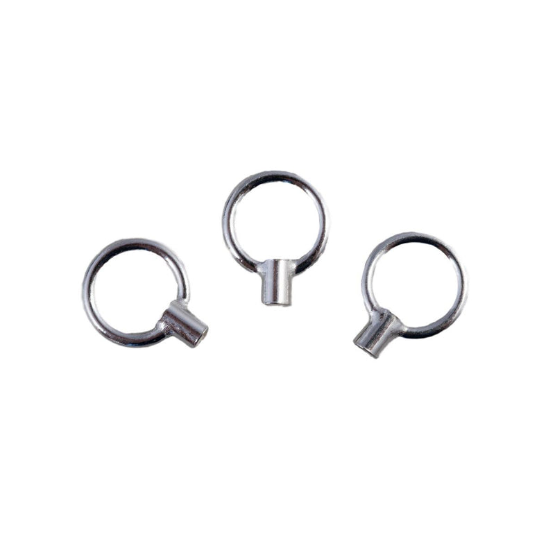 Sterling Silver Crimp Endcap With 7.0mm Ring- Packs of 3 - Otto Frei
