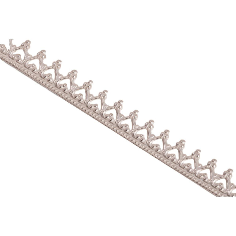 Sterling Silver Crown Gallery Wire 4.0mm x 0.65mm 12" Lengths - Otto Frei