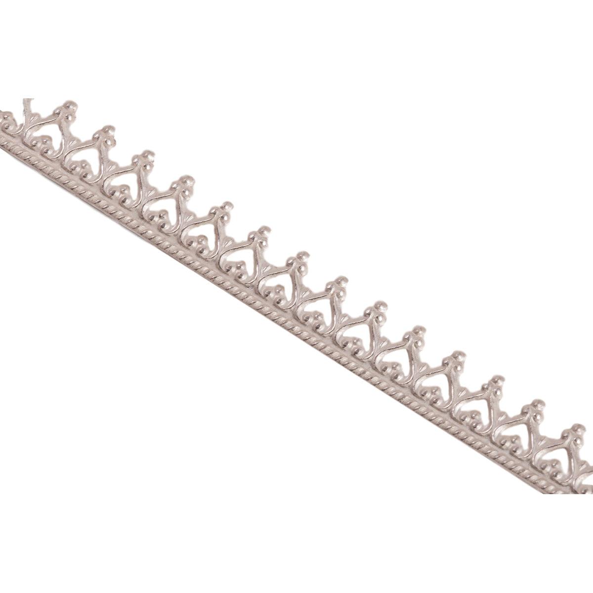 Sterling Silver Crown Gallery Wire x 12