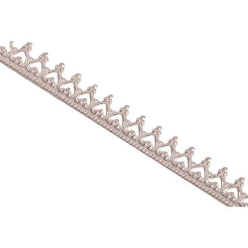 Sterling Silver Crown Gallery Wire 4.0mm x 0.65mm 12" Lengths - Otto Frei