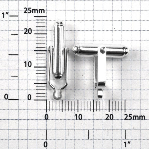 Sterling Silver Cuff Link Torpedo Back Only-One Pair - Otto Frei