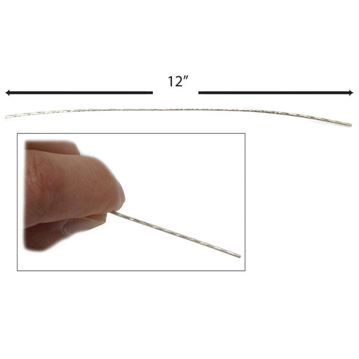 Sterling Silver Diamond Cut 1.0mm Round Pattern Wire-12" Lengths - Otto Frei