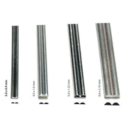 Sterling Silver Double Half-Round Wire-12" Lengths - Otto Frei