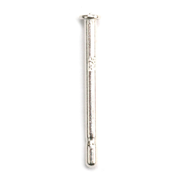 Sterling Silver Extra Heavy Fusion Friction Earring Posts .036" x .437" - Pack of 12 - Otto Frei