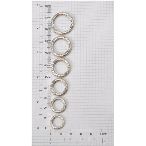 Sterling Silver Fine Twist Infinity Circle Clasp - Otto Frei