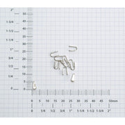 Sterling Silver Flat Chain End Caps - Packs of 12 - Otto Frei