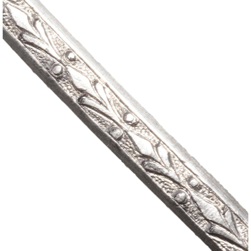 Sterling Silver Fleur De Lis Pattern Wire 3.8mm x 1.2mm-12" Lengths - Otto Frei