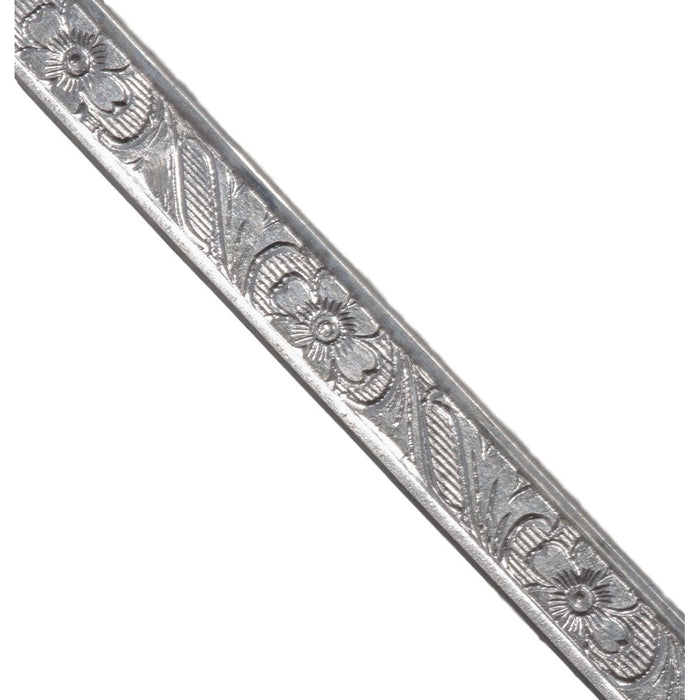 Sterling Silver Flower Wire 4.0mm x 1.5mm 12" Lengths - Otto Frei