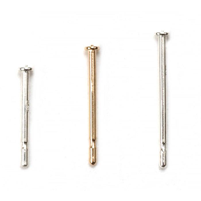 Sterling Silver Fusion Friction Ear Posts, Pack of 12 | WR Cobb — Otto Frei