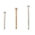 Perni per orecchini a frizione Fusion in argento sterling - Confezioni da 12 - Argento sterling / .437" / 11.1mm