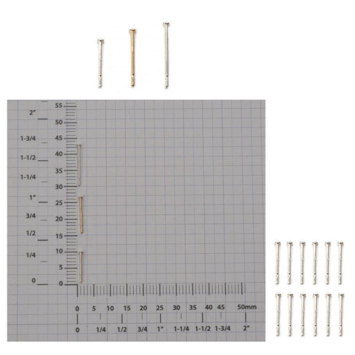 Sterling Silver & Yellow Gold Filled Fusion Friction Ear Posts - Packs of 12 - Otto Frei
