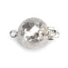 Sterling Silver Hammered Ball Clasp 12mm - Otto Frei
