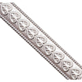 スターリングシルバー ハートワイヤー 5.5mm x 1.0mm 12"の長さ