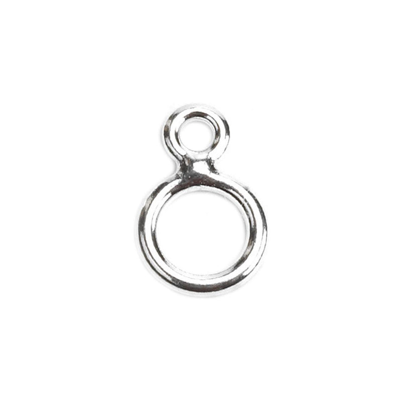 Sterling Silver Large Attach Rings - Pack of 12 - Otto Frei