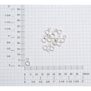 Sterling Silver Large Attach Rings - Pack of 12 - Otto Frei