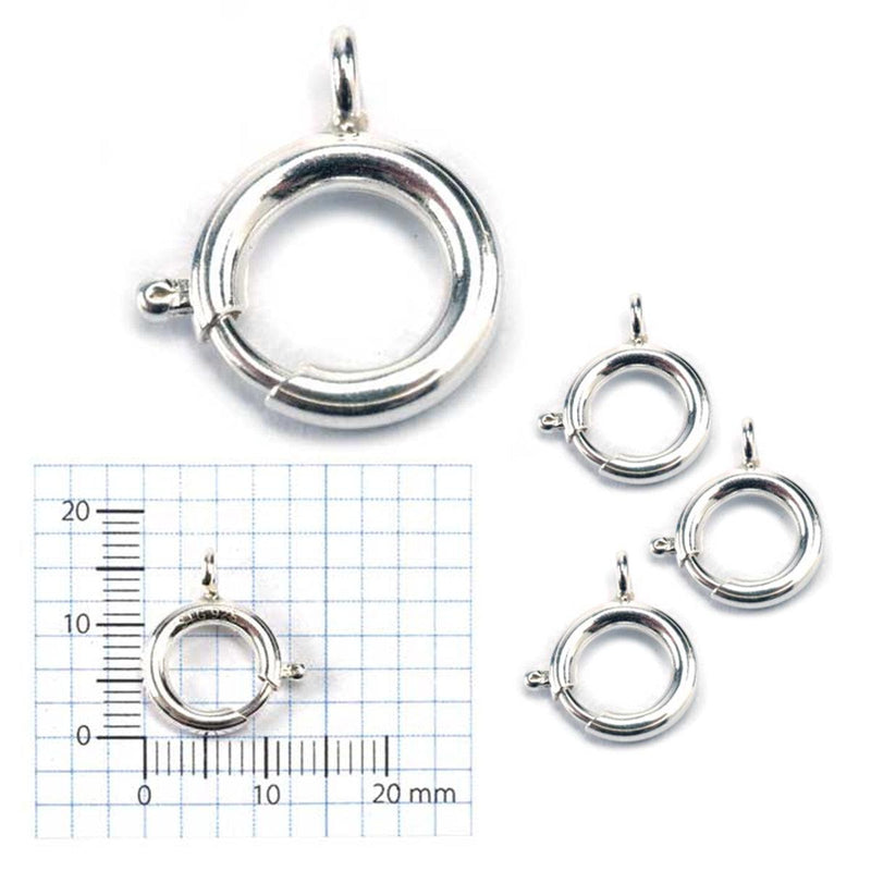 Sterling Silver Large Spring Rings - Otto Frei