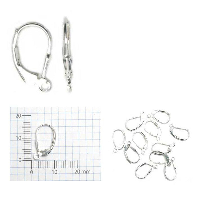 Sterling Silver Lever Backs Tear Drop with Ring - Pack of 12 - Otto Frei