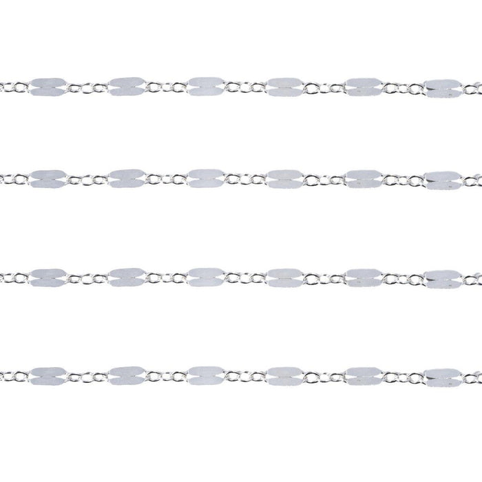 Sterling Silver Long & Short Chain 2.4mm- 5 Ft. (60 Inch) Pack - Otto Frei