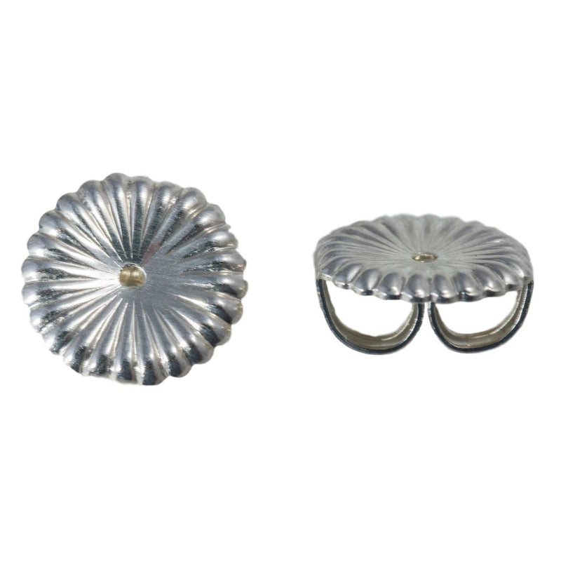 Sterling Silver Monster Starburst 9mm Friction Earring Backs-Pack of 6 - Otto Frei