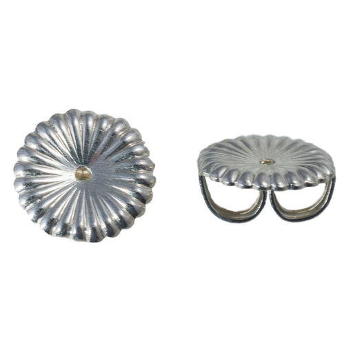 Sterling Silver Monster Starburst 9mm Friction Earring Backs-Pack of 6 - Otto Frei