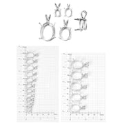 Sterling Silver Oval 4-Prong Pendants - Otto Frei