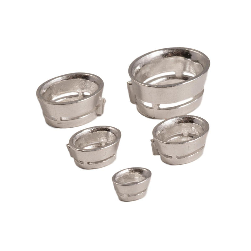 Sterling Silver Oval Airline Bezel Setting - Otto Frei