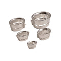 Chaton ovale en argent sterling pour sertissage Airline - 5mm x 4mm