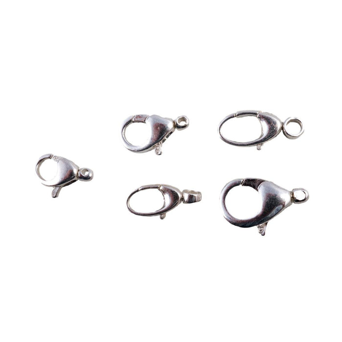 Sterling Silver Oval Swivel Clasps - Otto Frei