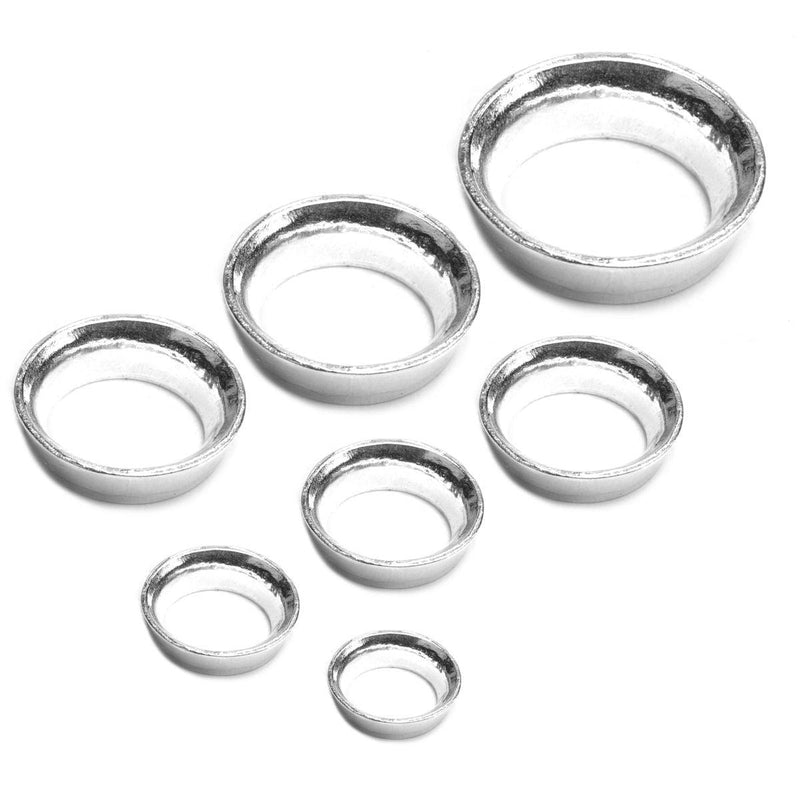 Sterling Silver Oval Tapered Bezels - Otto Frei