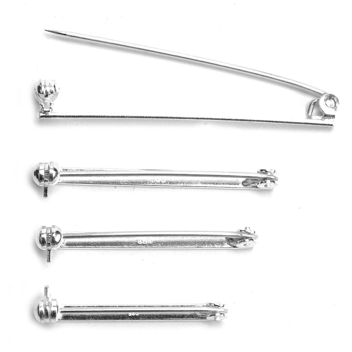 Slin Pin Back Sterling Silver Pin Backs, 1–2 in | Ready to Solder — Otto Frei