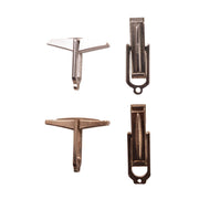 Sterling Silver Plain Cuff Link-Back Only - One Pair - Otto Frei