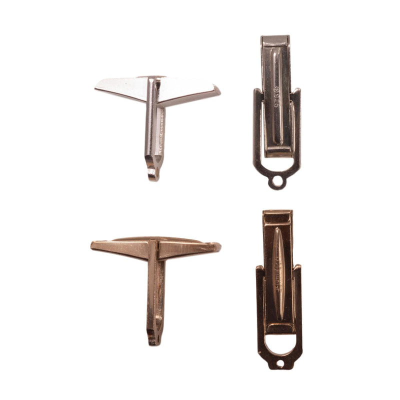 Sterling Silver Plain Cuff Link-Back Only - One Pair - Otto Frei