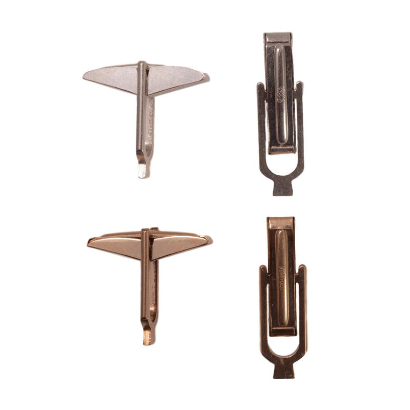 Sterling Silver Plain Cuff Links - One Pair - Otto Frei