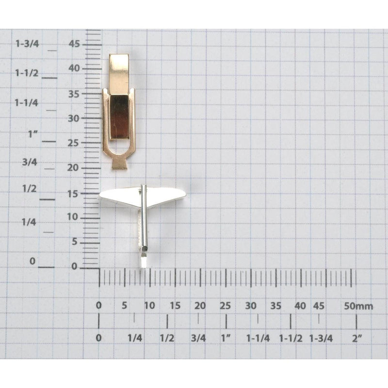 Sterling Silver Plain Cuff Links - One Pair - Otto Frei