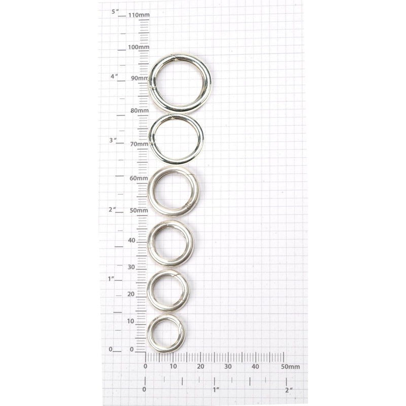 Sterling Silver Plain Infinity Circle Clasps - Otto Frei
