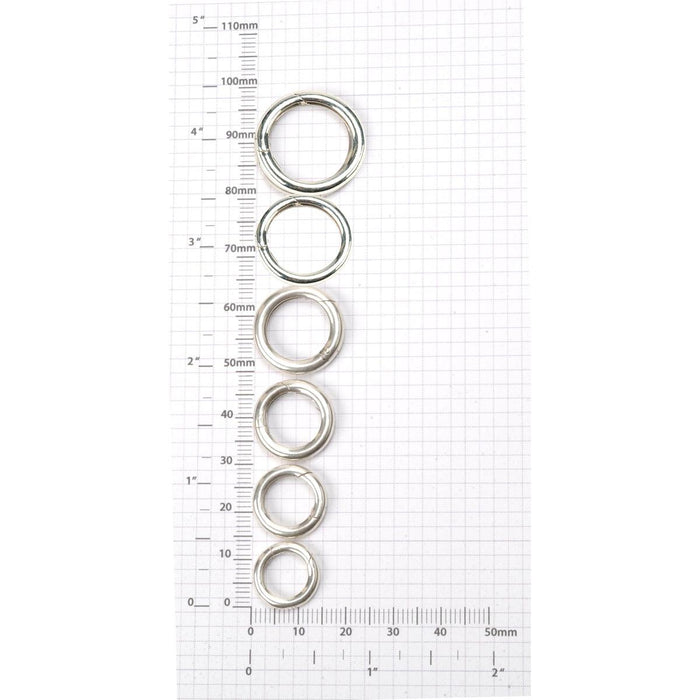 Sterling Silver Plain Infinity Circle Clasps - Otto Frei