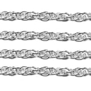 Sterling Silver Rope Chain 2.8mm - 5 Ft. (60") Pack - Otto Frei