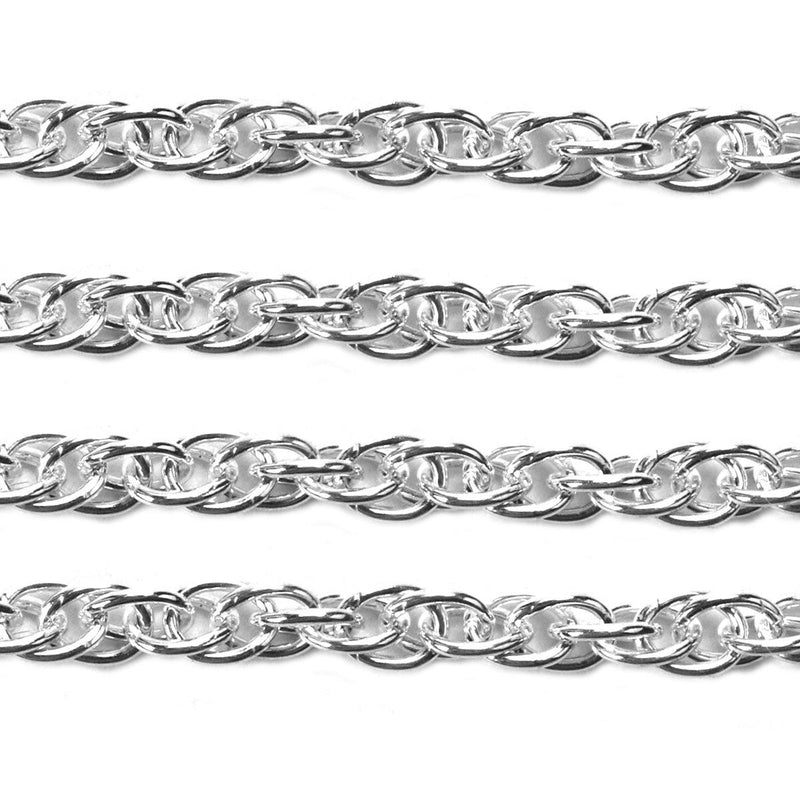 Sterling Silver Rope Chain 2.8mm - 5 Ft. (60") Pack - Otto Frei