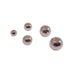 Sterling Silver Round Beads with Two Holes - Otto Frei
