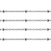 Sterling Silver Round Cable Chain w/Roundel Bead Diamond Cut 1.8mm- 5 Ft. (60 Inch) Pack - Otto Frei