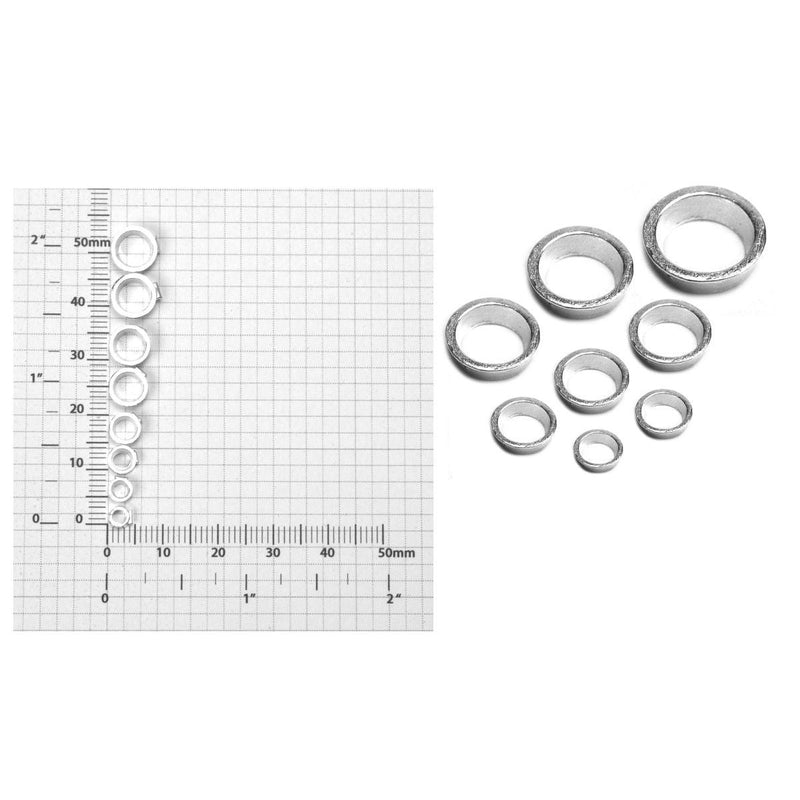 Sterling Silver Round Low Tapered Bezel - Otto Frei