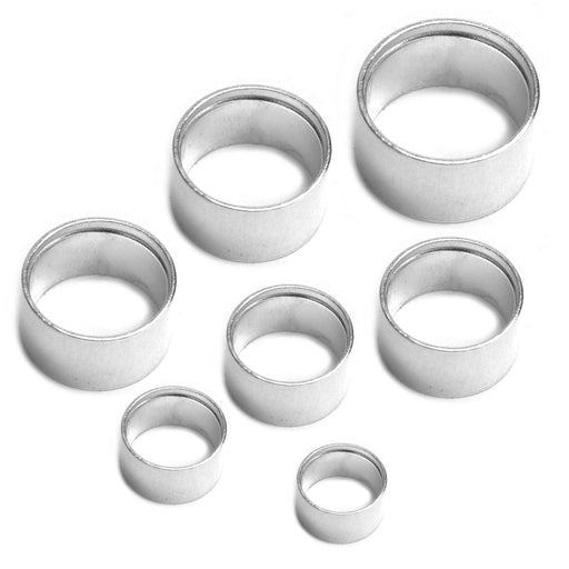 Sterling Silver Round Tube Bezel with Seat - Otto Frei