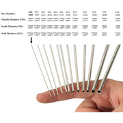 Sterling Silver Round Tubing - Sold In 3" Lengths - Otto Frei