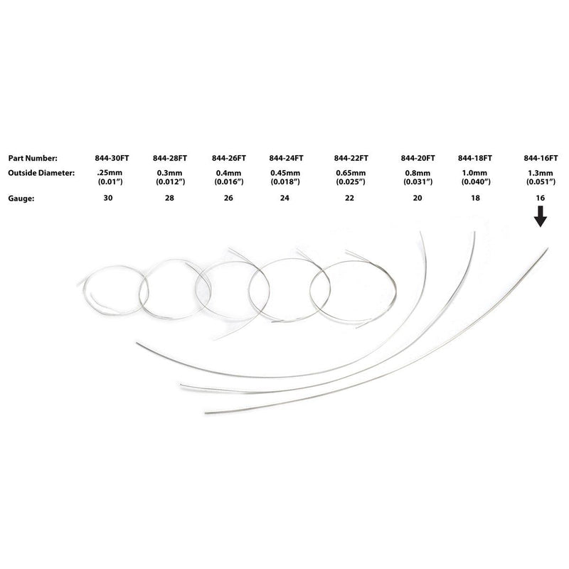 Sterling Silver Round Wire - Half Hard - Sold in 12" Lengths - Otto Frei