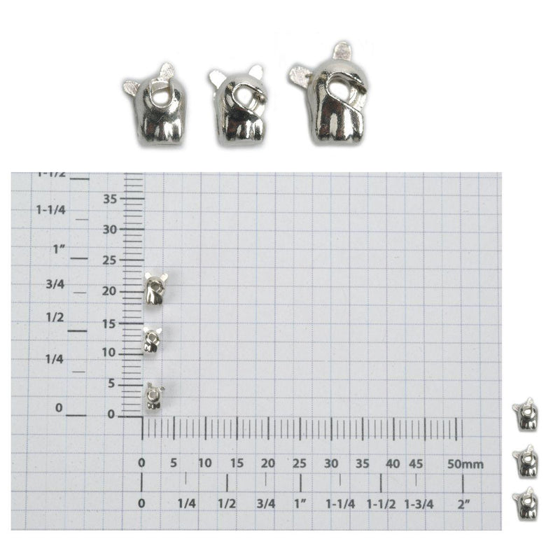 Sterling Silver Safety Catches - Packs of 3 - Otto Frei