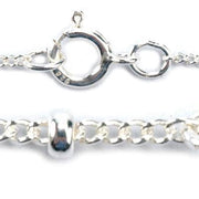 Sterling Silver Satellite Bead Chain 1.9mm with Spring Ring Clasp-18" Lengths-Pack of 3 - Otto Frei