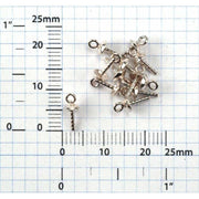 Sterling Silver Screw Eyes - Packs of 12 - Otto Frei