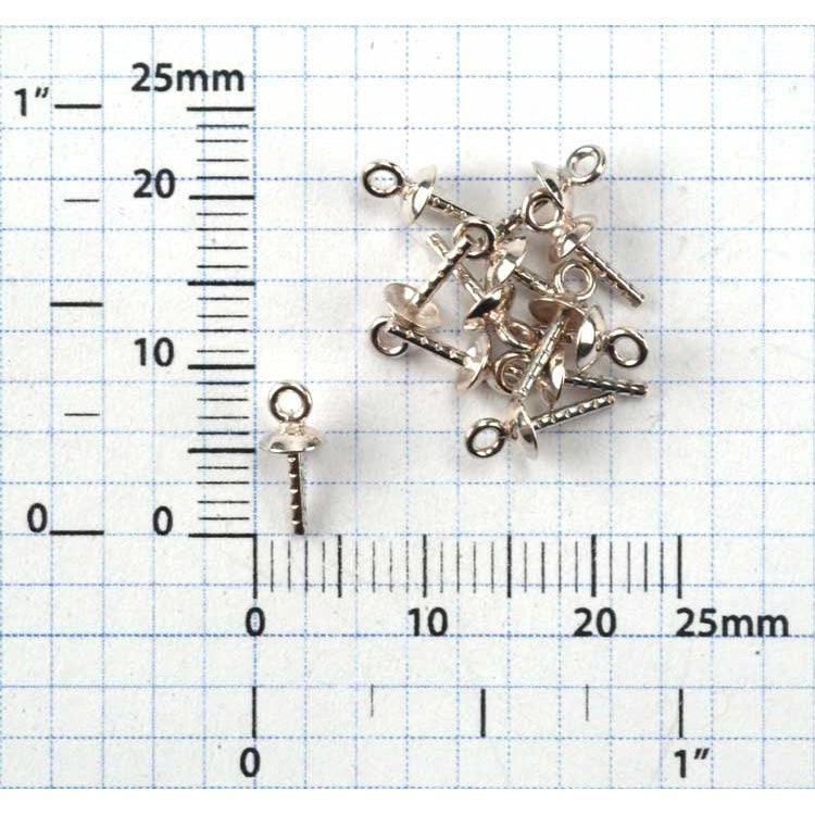 Sterling Silver Screw Eyes - Packs of 12 - Otto Frei